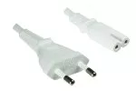 Power cord Euro plug type C to C7, 0,75mm²